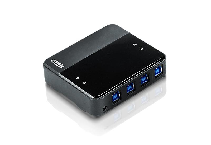 Переключатель периферийных устройств ATEN 4 x 4 USB 3.2 Gen1 Peripheral Sharing Switch