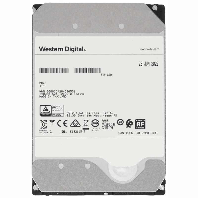 Жесткий диск Infortrend Western Digital(HGST) Enterprise 3.5" SAS 12Gb/s HDD, 6TB, 7200RPM, 1 in 1 Packing