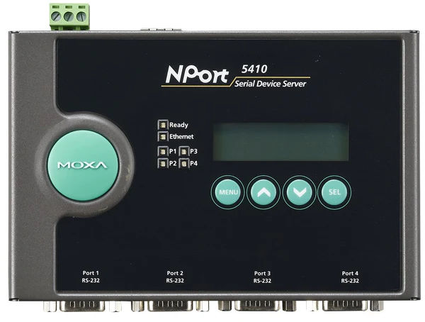 MOXA NPort 5410 4 Port RS-232 device server, DB9 w/o adapter