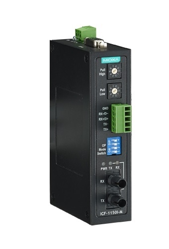 MOXA Конвертер ICF-1150-M-ST-T Industrial RS-232/422/485 to Fiber Optic Converter, ST Multi-mode, -40 to 85