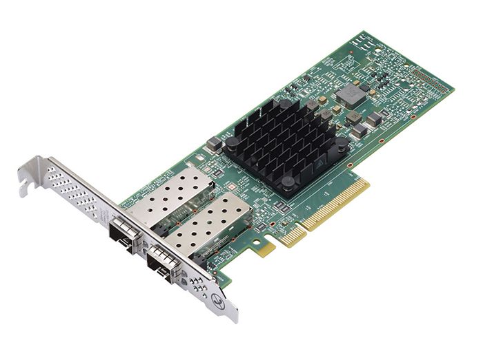 Сетевой адаптер Dell двухпортовый, Broadcom 57414, 25 Гбит/с, SFP28