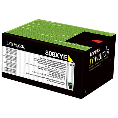 Тонер Картридж Lexmark CX510x, LRP желтый (80C8XY0)