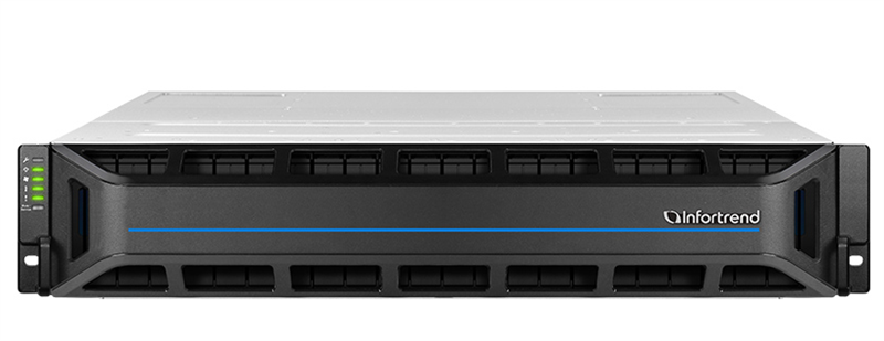 СХД Infortrend (GS3024UR00M2JG8U32) EonStor GS 3000 2U/24bay U.2 NVMe dual controller 2x12Gb/s SAS,4x10GB(SFP+),4x host board,4x32GB,2x(PSU+FAN Module),2x(SuperCap.+Flash module),16xMicron U.2 NVMe SSD, PCIe Gen3,1.92TB(GS 3024URM2-JG)