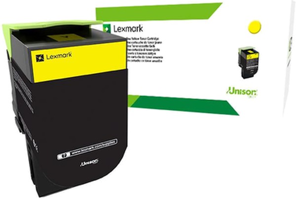 Тонер Картридж Lexmark CX310/410/510 желтый (80C8HYE)