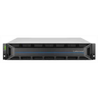 СХД Infortrend (GS2012S0C0F0D-8U32) EonStor GS 2000 2U/12bay, single 1x12Gb/s SAS EXP,4x1G iSCSI+2x host board slot(s),2x4GB,2x(PSU+FAN Module),1x(SuperCap.+Flash module),12xdrive trays and 1xRackmount kit (GS 2012SCF-D)