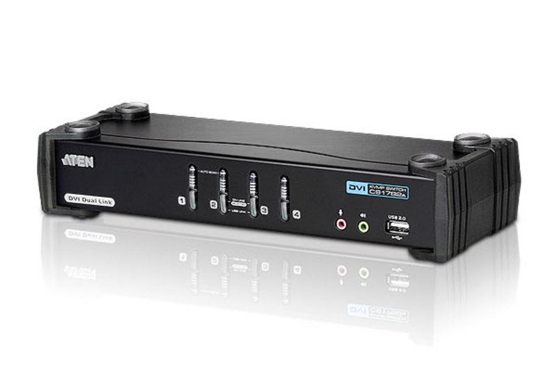 KVM-переключатель ATEN 4-Port USB DVI Dual Link/CH7.1 Audio KVMP™ Switch