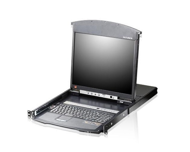 Консоль ATEN 19" 1-Local/Remote Share Access 8-Port Multi-Interface Cat 5 Dual Rail LCD KVM over IP switch