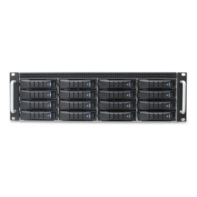 Корпус для сервера AIC XJ1-30161-05 J3016-01, 3U, 16 x 3.5" hot-swap bays, hot-swap JBOD with dual SAS 12G expander controller, Tool-less HDD tray, noBMC, 549W 80+ Platinum redundant power supply, w/o rails