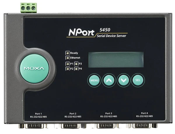 MOXA NPort 5450 4 Port RS-232/422/485 device server w/o adapter