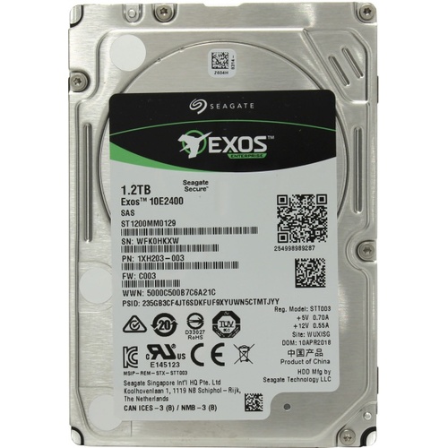 Жесткий диск Seagate HDD 1200Гб 2.5" SAS ST1200MM0129