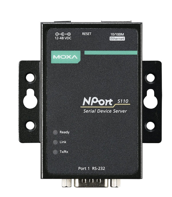 MOXA NPort 5110 1 Port RS-232 device server,Power Adapter,DB9