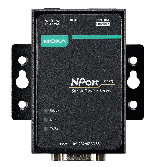 MOXA NPort 5150 1 port RS-232/422/485, Power Adapter, DB9