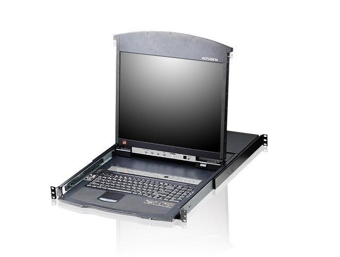 Консоль ATEN CAT5 KVM/LCD 19" 8PT KL1508AN-AXA-RG