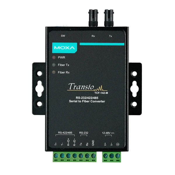 MOXA Конвертер TCF-142-S-ST RS-232/422/485 to ST Fiber Single mode Optic Converter,921.6Kbps