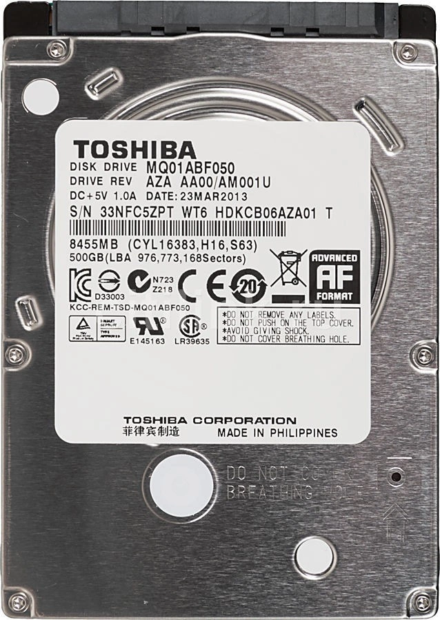 Жесткий диск Toshiba HDD 500Гб 2.5" SATA III MQ01ABF050