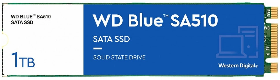 Накопитель SSD Western Digital 1000GB SATA III M.2 (WDS100T3B0B)