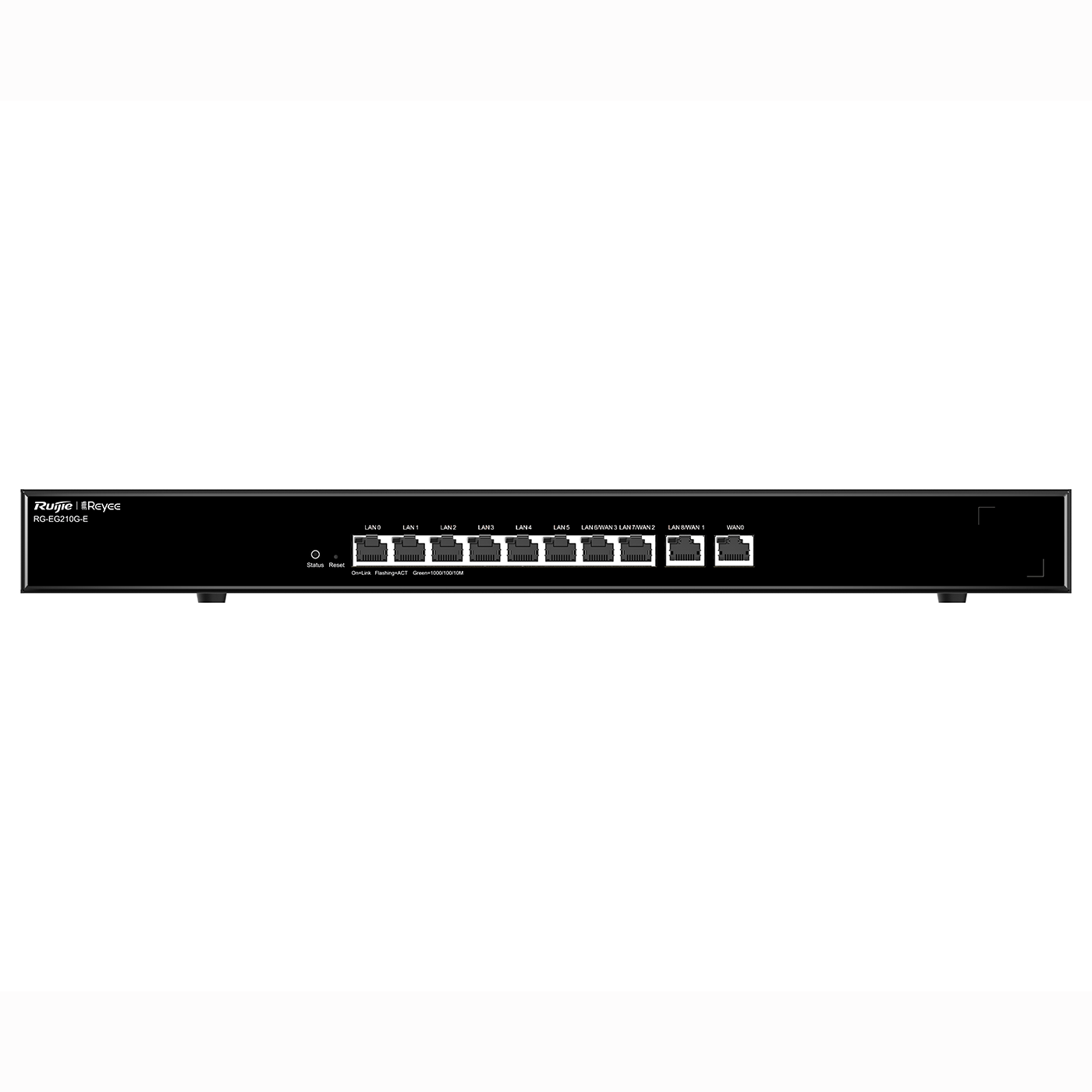 Маршрутизатор Ruijie Reyee 10-Port Gigabit Cloud Managed Gataway, 10 Gigabit Ethernet connection Ports, support up to 4 WAN ports, Max 200 concurrent users, 1.8Gbps.