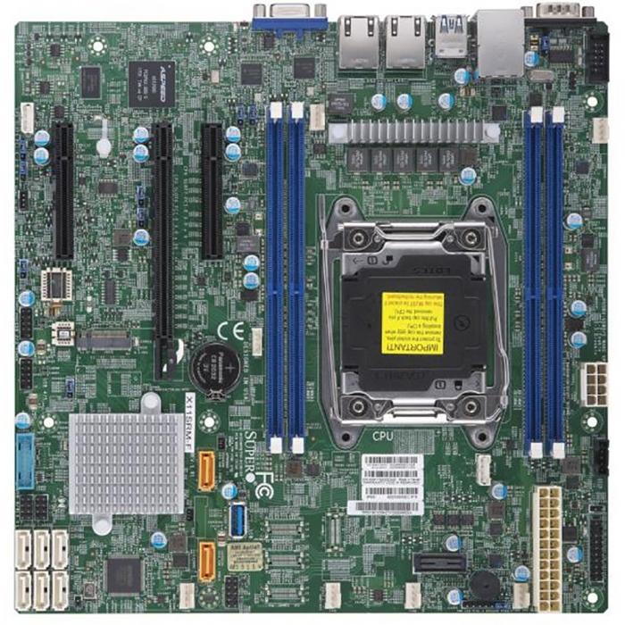 Материнская плата SuperMicro MBD-X11SRM-F-B Single socket, Intel C422, 4xDDR4, 8xSATA3 6G, 1 PCI-E 3.0 x16, 2 PCI-E 3.0 x8, 2xGE i210, microATX (incl. 1x I/O Shield MCP-260-00042-0N , 2x CBL-0044L)