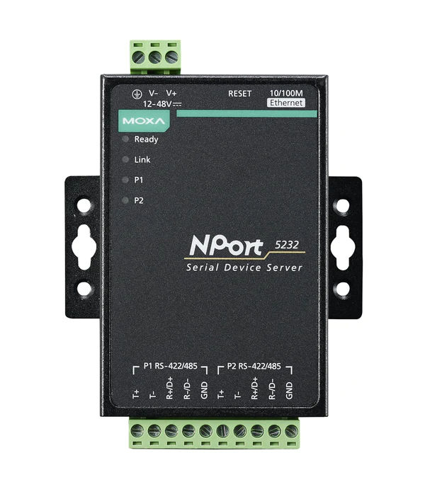 MOXA NPort 5232 2 Port RS-422/485 w/o adapter