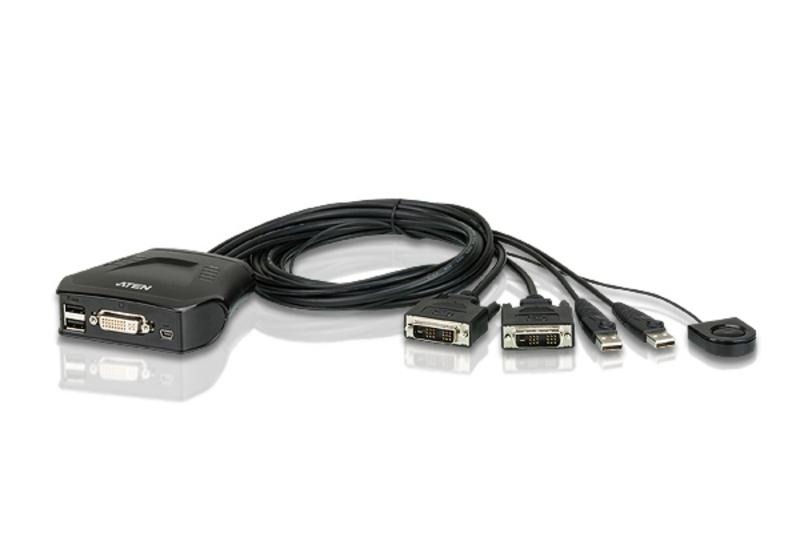 Переключатель 2 PORT USB DVI KVM SWITCH.