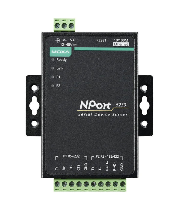 MOXA NPort 5230 1 Port RS-232, 1 Port RS-422/485 w/o adapter