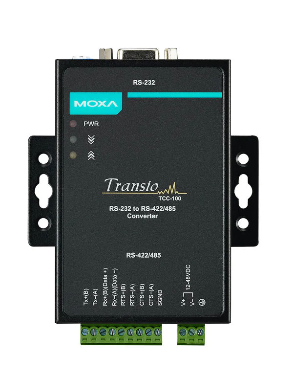 MOXA Конвертер TCC-100I RS-232 to RS-422/485 Isolation 2KV,Din-Rail Mountable