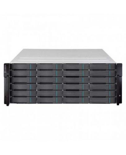 СХД Infortrend (GS 1024R2CBF-D) EonStor GS 1000 2U/24x2.5, NAS, block, dual controller,2x12Gb SAS EXP. Port,8x1G iSCSI +2x host board slot(s),4x4GB,2x(PSU+FAN), 2x(SuperCap.+Flash),1xRackmount kit(GS1024R2CBF0D-8U32)