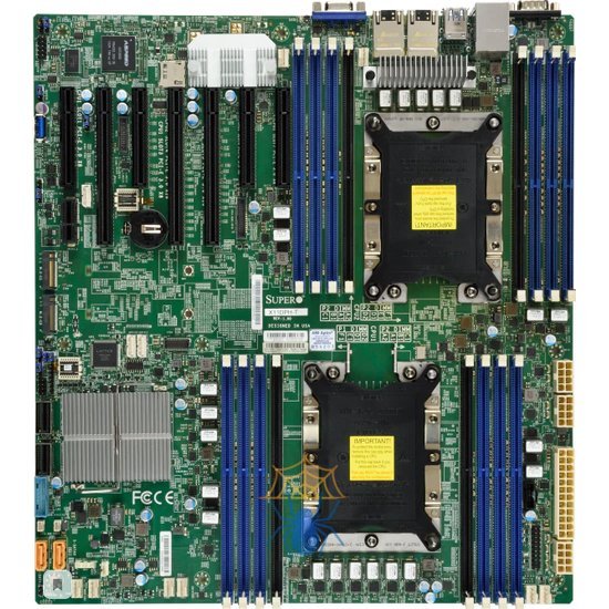 Материнская плата SuperMicro MBD-X11DPH-I Dual LGA3647 <C621> 3xPCI-E DSub 2xGbLAN SATA RAID E-ATX 16DDR4 (100018) (incl I/O Shield MCP-260-00042-0N,  2x CBL-0044L)