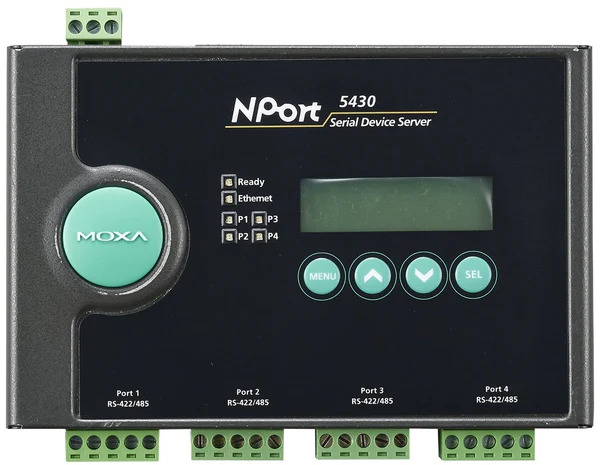 MOXA NPort 5430I 4 Port RS-422/485 device server, isolation 2KV w/o adapter