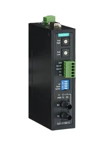 MOXA Конвертер ICF-1150-S-ST Industrial RS-232/422/485 to Fiber Optic Converter, ST Single mode