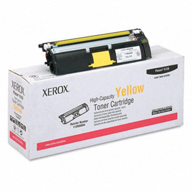 Тонер Картридж XEROX Phaser 6120, 6115MFP желтый (113R00694)