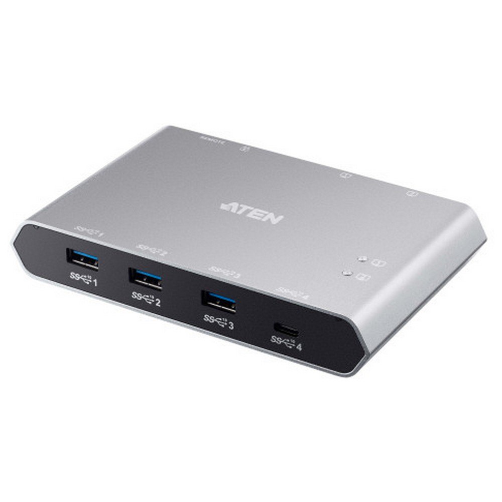 Переключатель периферийных устройств ATEN 2-Port USB-C Gen 2 Sharing Switch with Power Pass-through