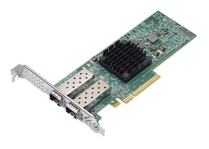 Сетевой адаптер Dell 540-BBUH Broadcom 57412,двухпортовый, Sfp + Pcie 10 Гбайт