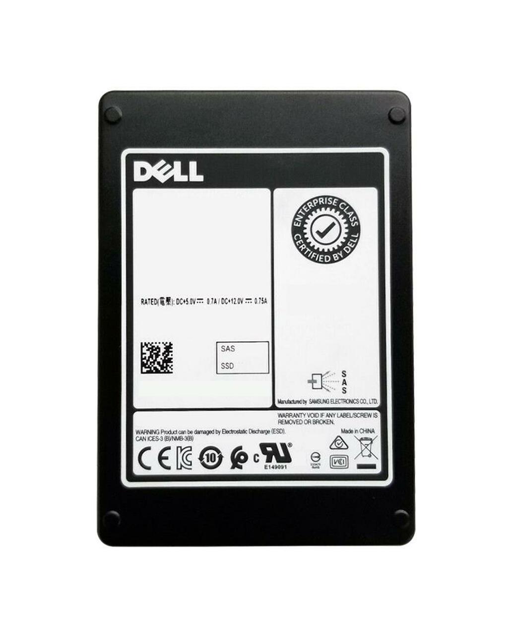 Накопитель Dell 800 Гбайт, SAS Mix Use 12 Гбит/с