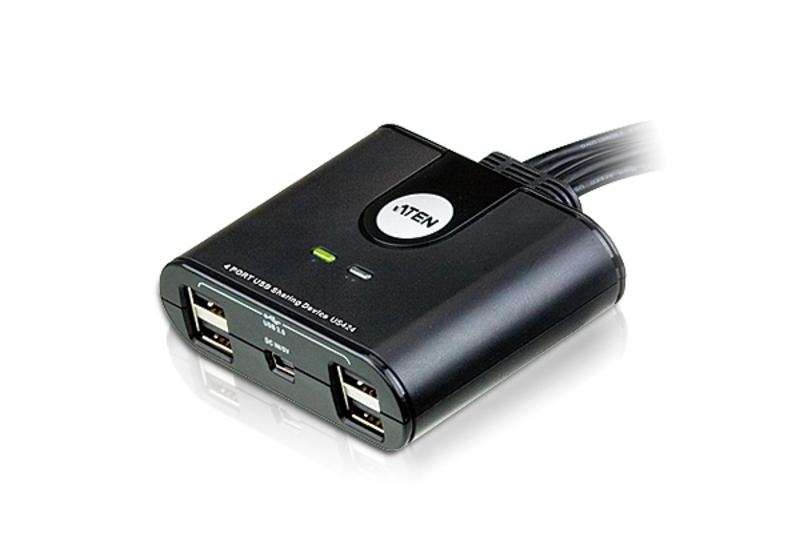 Переключатель периферийных устройств ATEN 4 PORT USB Sharing Device.