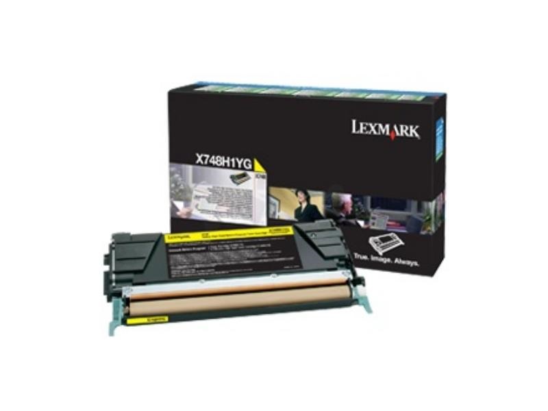 Тонер Картридж Lexmark X748 желтый (X748H3YG)